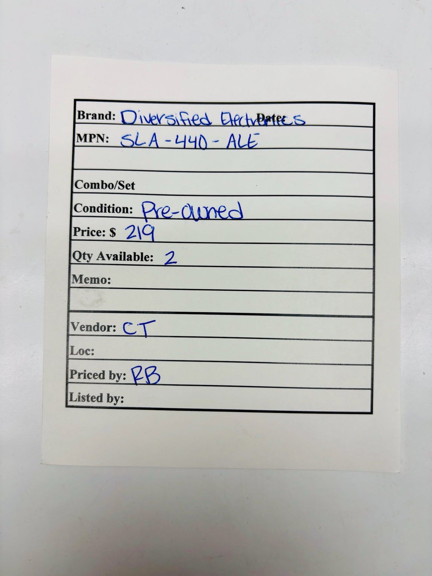 SLA-440-ALE  Diversified Electronics 440V Three-Phase Monitor Relay