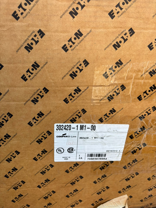 Eaton 302420-1 M1-00 Cooper B-Line Cut Out Box, Secure Enclosure, 30" H x 24" W x 20" L