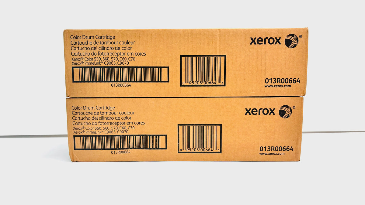 2 Genuine Xerox Color550/560/570/C60/C70/C9065/C9070 Color Drum Unit 013R00664