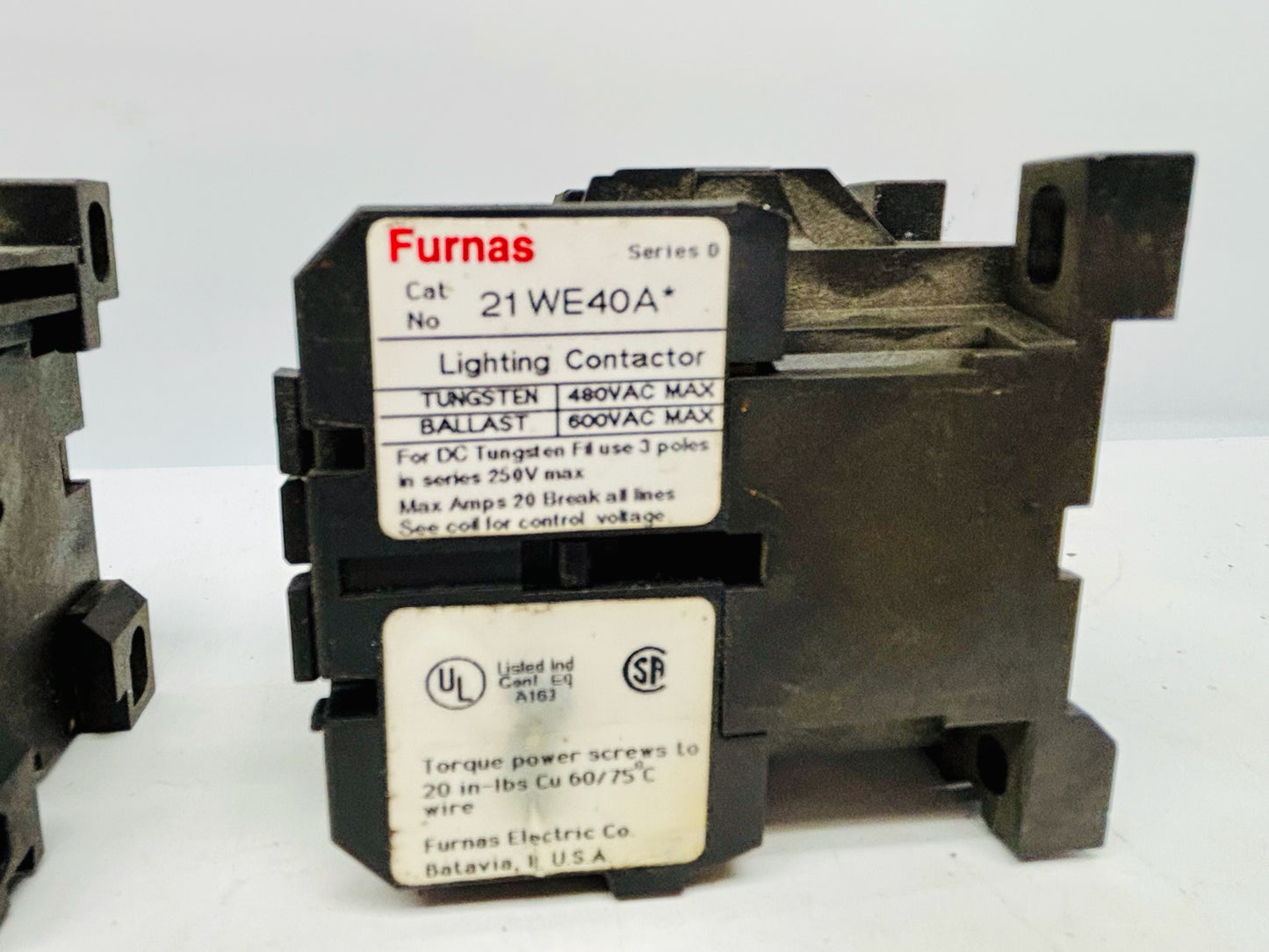 2 PK Furnas 21WE40A Lighting Contactor 110 - 120 VAC