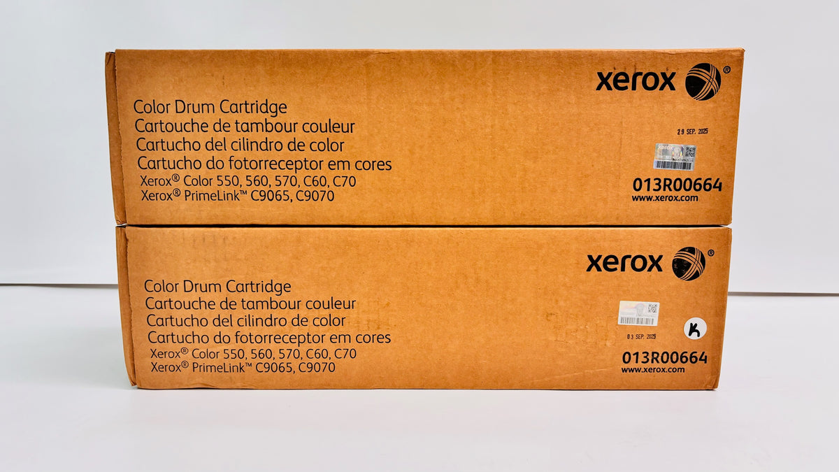2 Genuine Xerox Color550/560/570/C60/C70/C9065/C9070 Color Drum Unit 013R00664