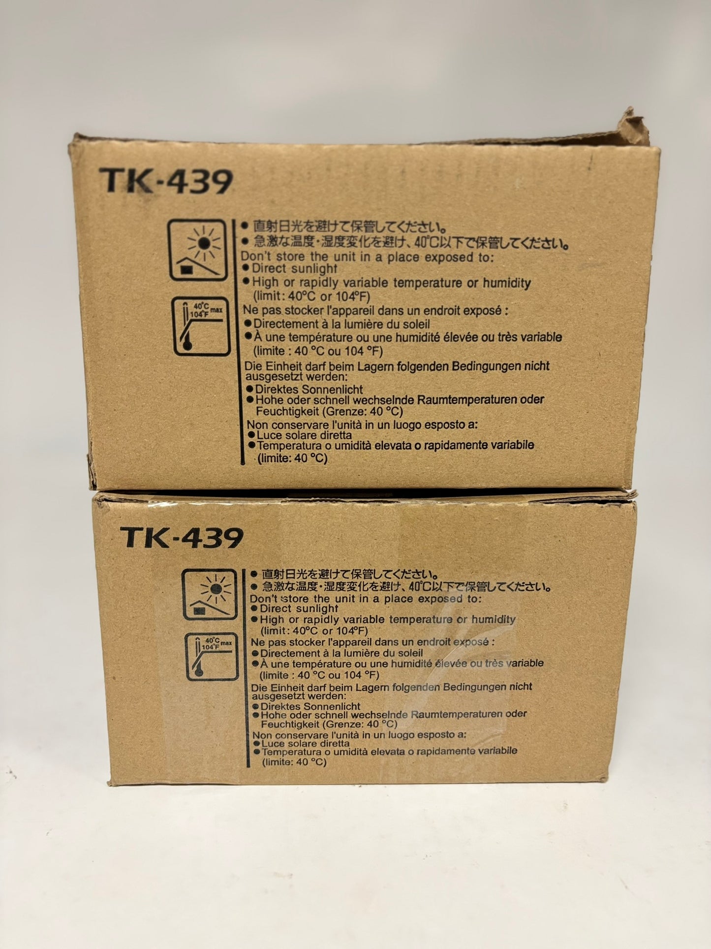 2 OEM Kyocera Copystar CS180,CS181,CS221 Black Toners TK-439, TK439,  1T02KH0CS0