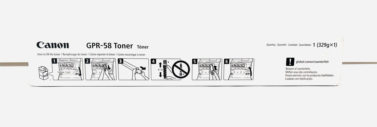 Genuine Canon iRAC256/C259/C257/C356 Black Toner GPR-58, GPR58K