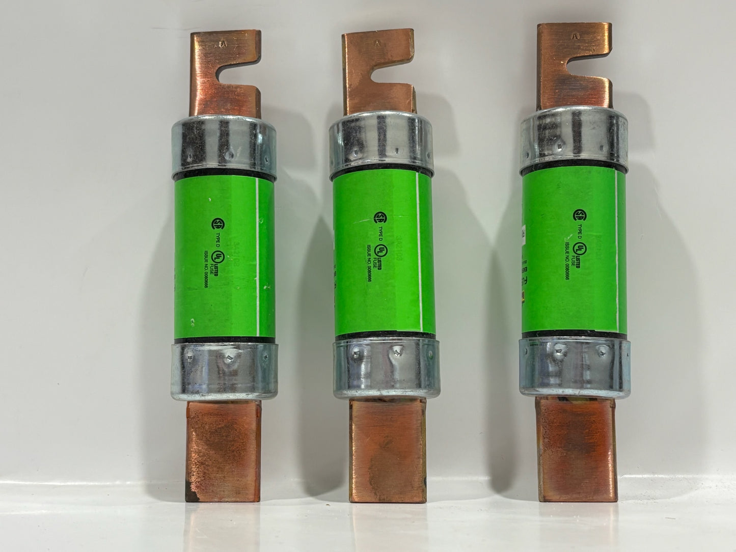 3 PK Bussmann FRN-R-150 150A 250V Time-Delay RK5 Fuse, Dual-Element, High Interrupt
