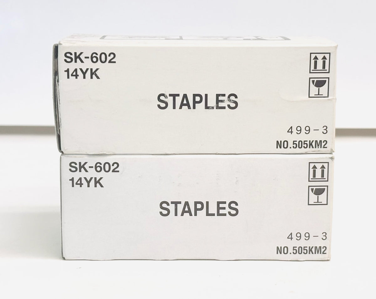 2 Genuine Konica BH552,600,652,750 Staple Cartridges SK602, 14YK, 505KM2
