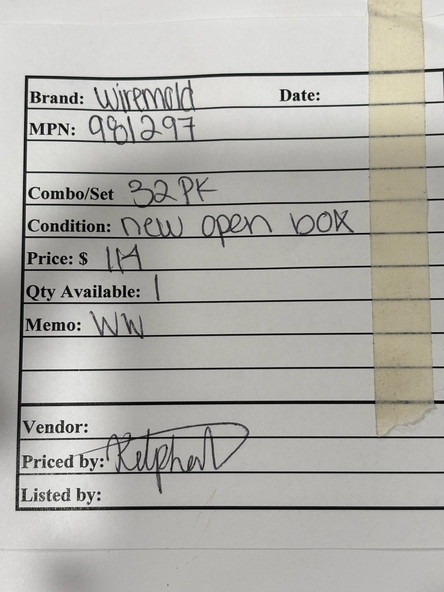 32 PK Wiremold 981297 Link Strap Hardware Kit for Floor Box Installation