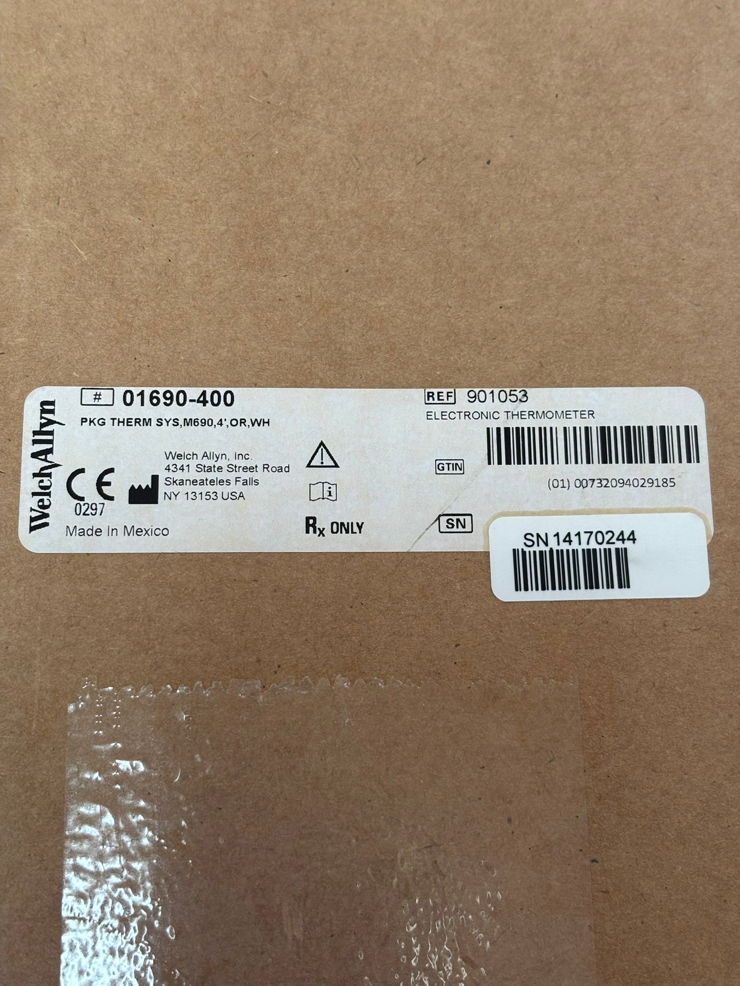 Welch Allyn SureTemp Plus Model 690 Thermometer with Wall Holder 01690-300