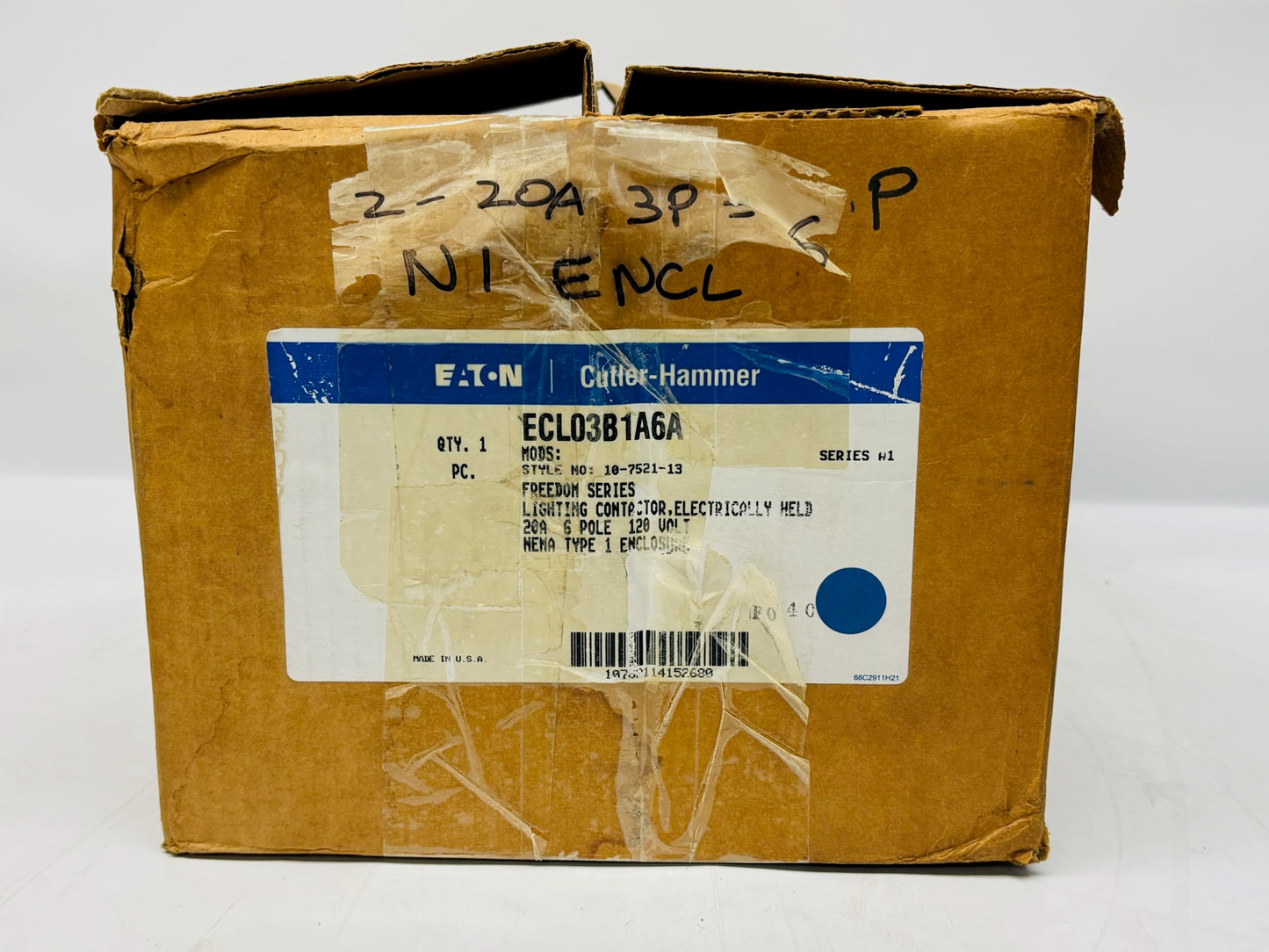 Eaton Cutler-Hammer ECL03B1A6A AC Contactor