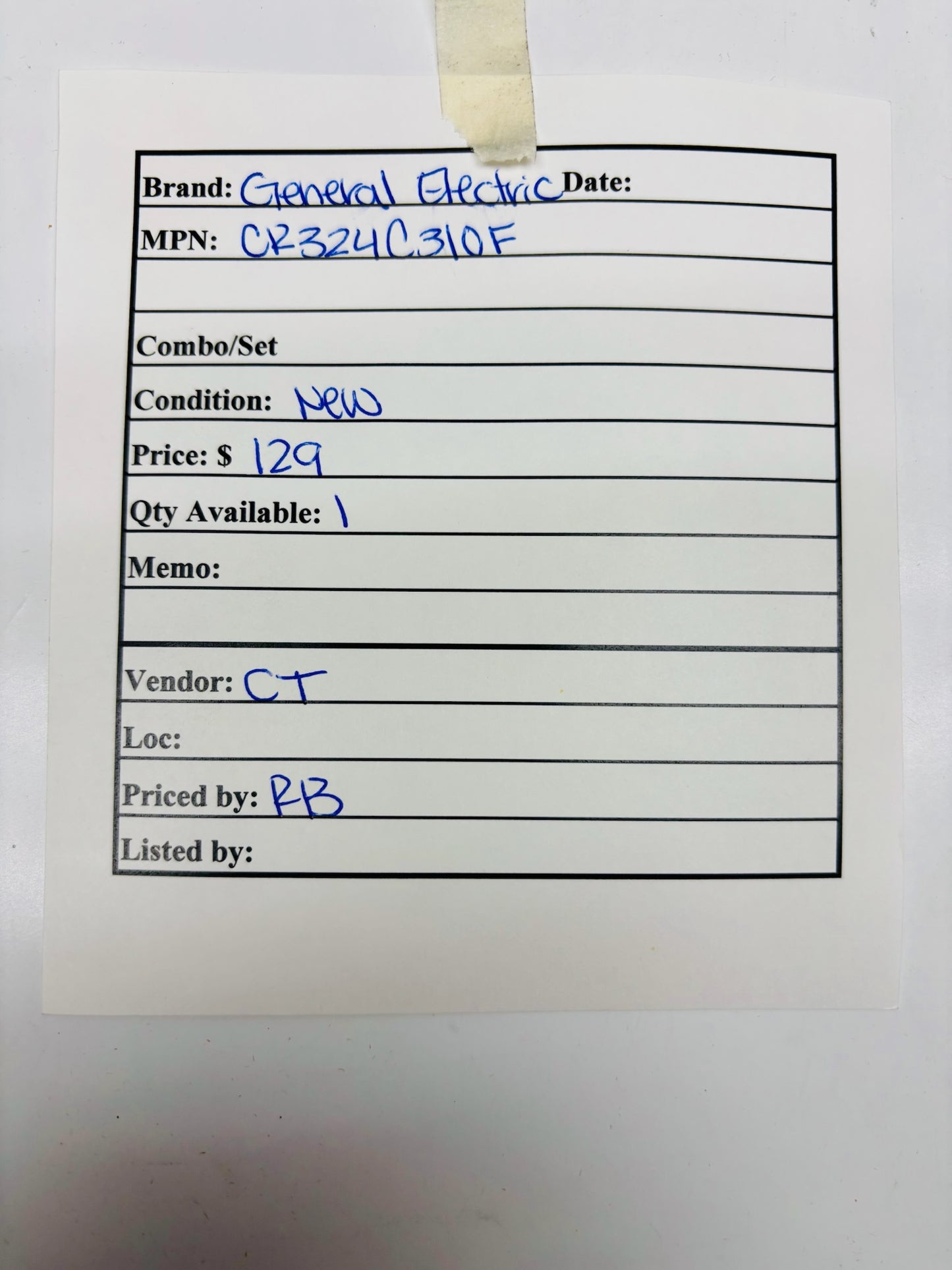General Electric CR324C310F Thermal Overload Relay