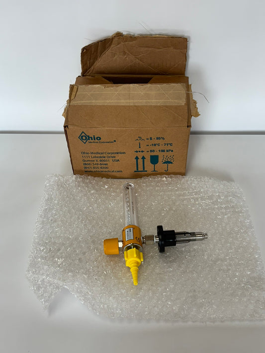 Ohio Medical 7700 Lightweight Aluminium Medical Grade Oxygen Flowmeter