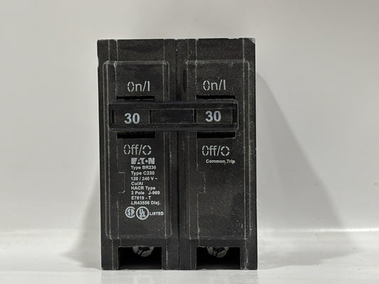 10 PK Eaton BR230 30A 2-Pole 120/240V Circuit Breaker for BR Load Centers