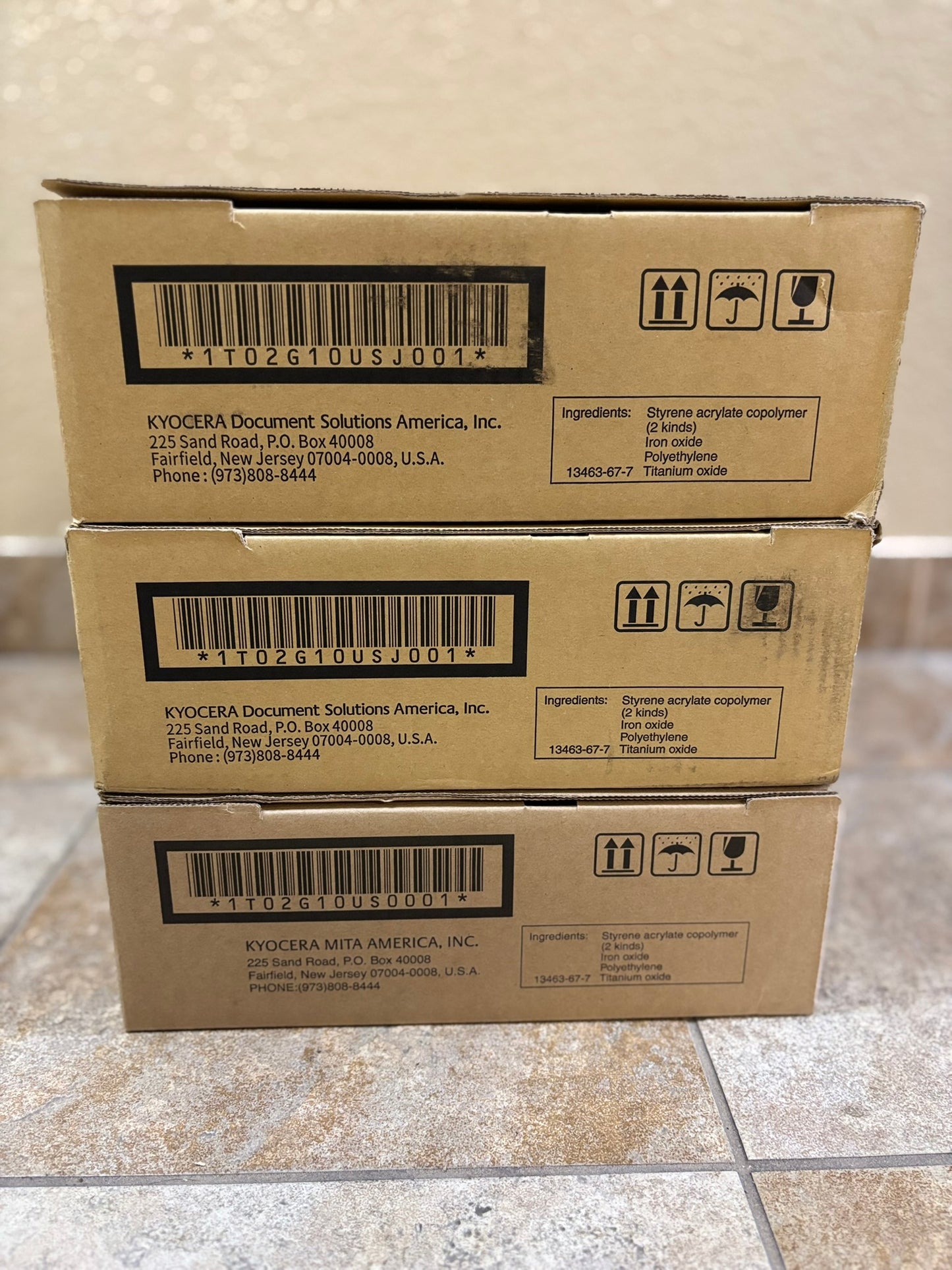 3 OEM Kyocera FS-9130DN, FS-9530DN Black Toners TK-712, TK712, 1T02G10USJ001