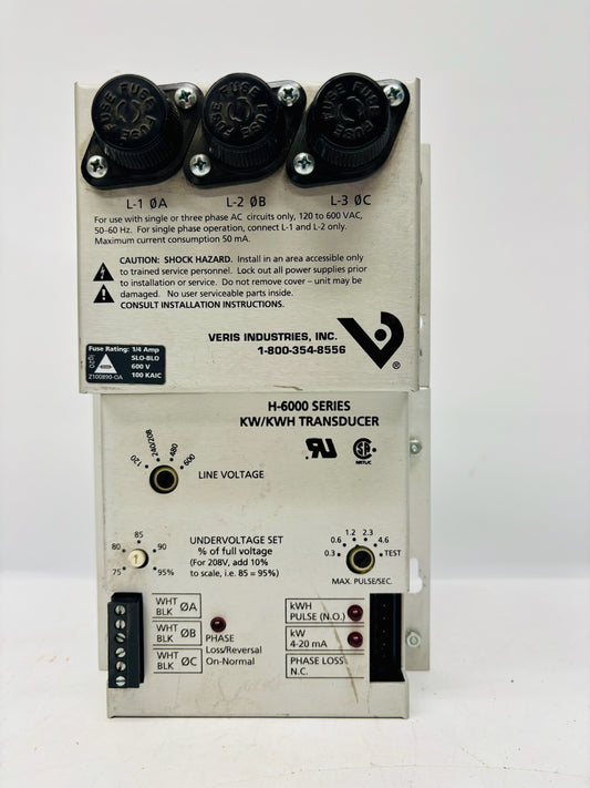 Veris Industries H-6000 Power Transducer