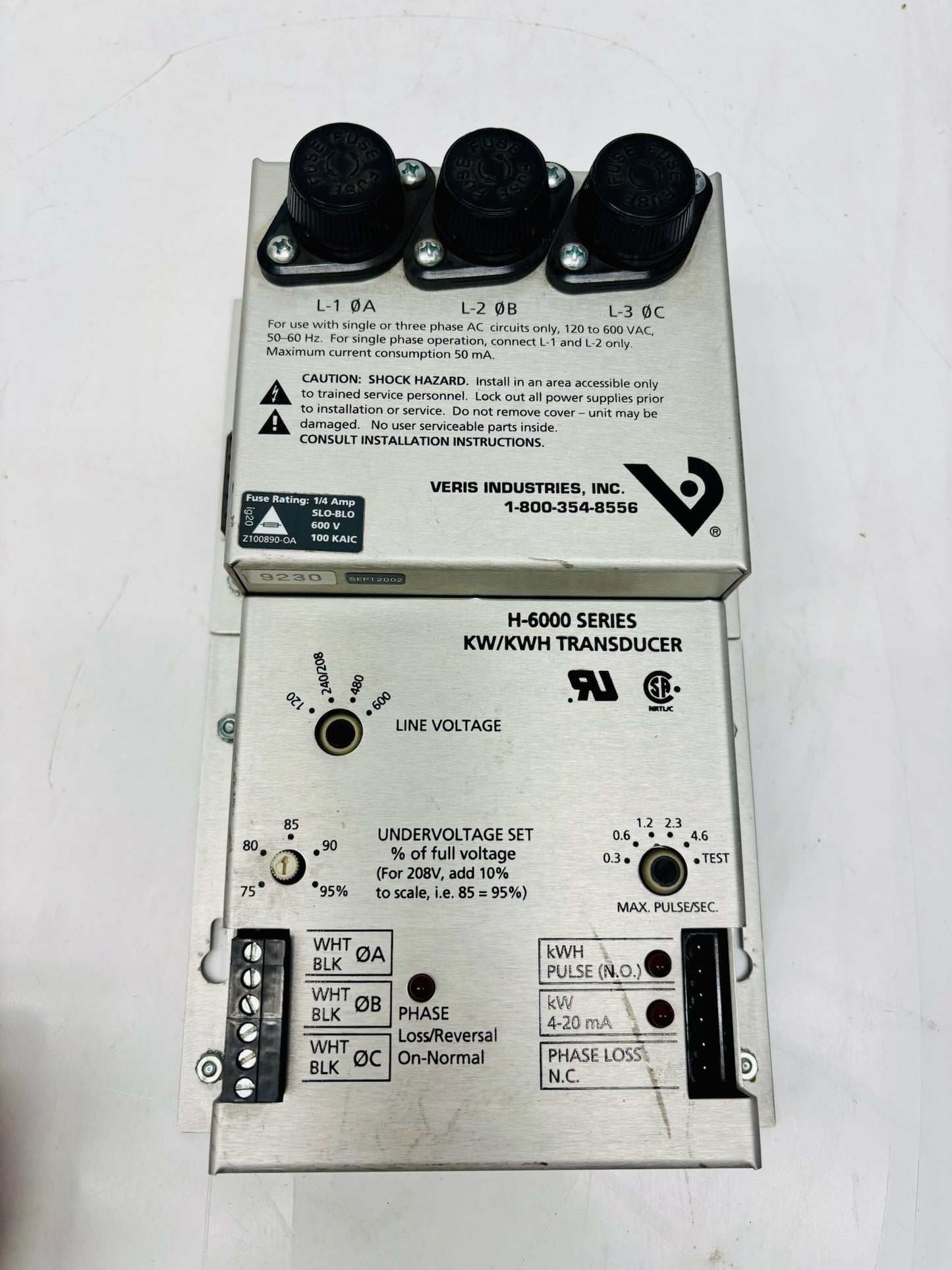 Veris Industries H-6000 Power Transducer
