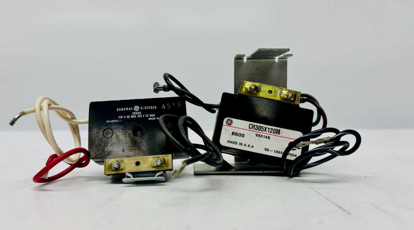 2 Pk General Electric CR305X Thermal Overload Relay (CR305X120M)