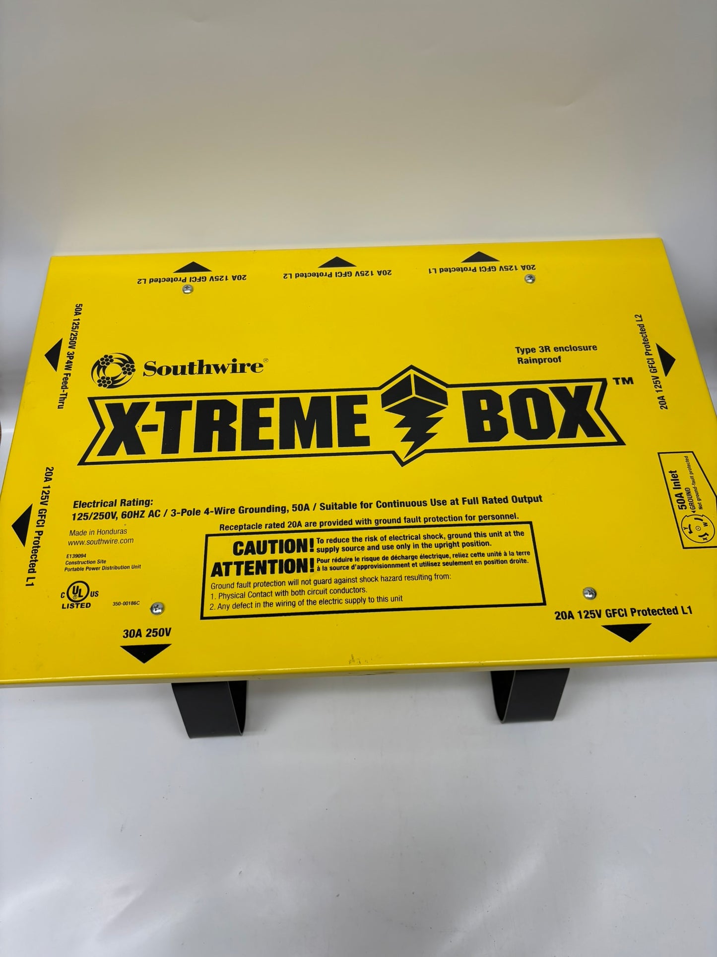 SouthWire X-Treme 6506TLSX Type 3R Heavy Duty Outdoor Temporary Power 50A 125/250V
