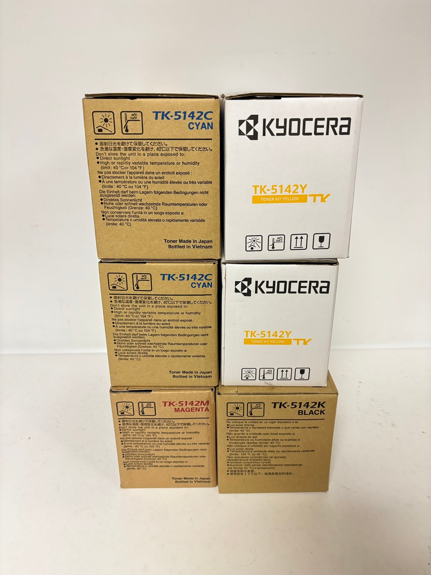 6 OEM Kyocera ECOSYS M6030cdn,M6530cdn,P6130cdn TK-5142 CCMYYK Toners
