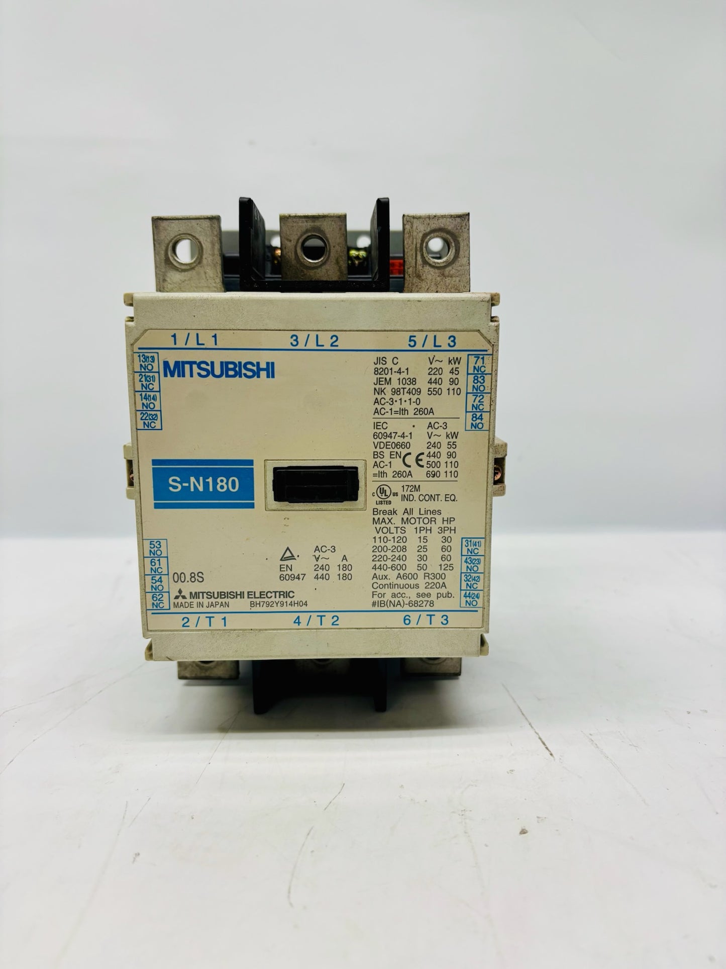 Mitsubishi S-N180 Magnetic Contactor