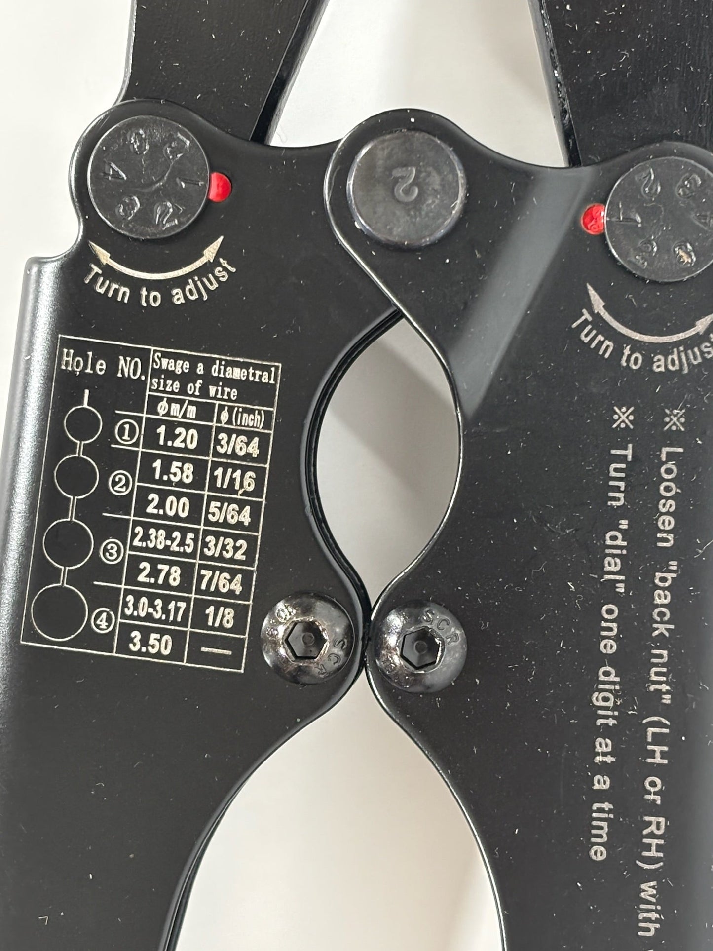 ICRIMP IWS-1608M Wire Rope Crimping Tool for 1/16" to 1/8" Sleeves
