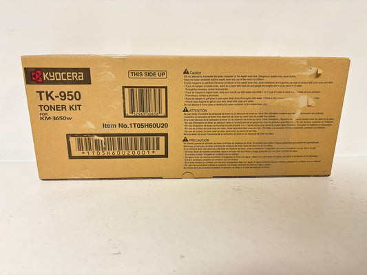 New OEM Kyocera KM-3650W Black Toner Cartridge TK-950, TK950, 1T05H60U20