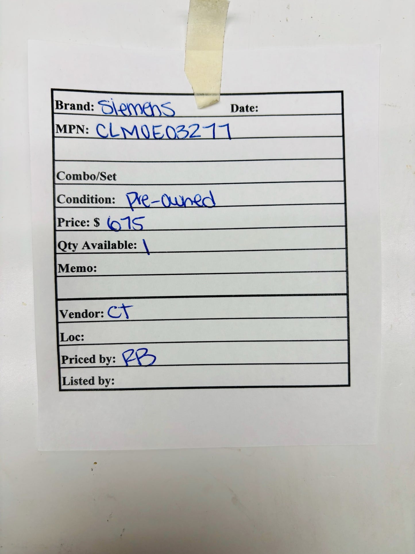 Siemens CLM0E03277 Motor Circuit Protector