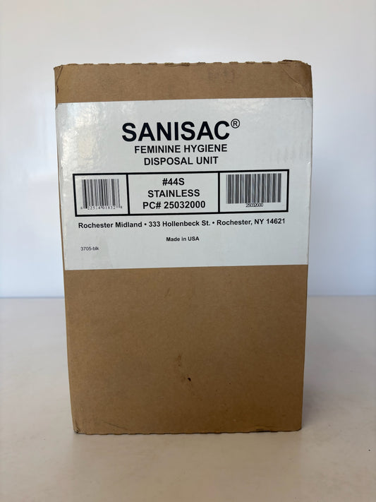 New RMC Sanisac 44S Stainless Wall Mount Disposal Unit