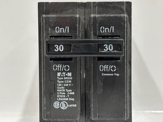 5 PK Eaton BR230 30A 2-Pole Circuit Breaker for 120/240V Residential Use