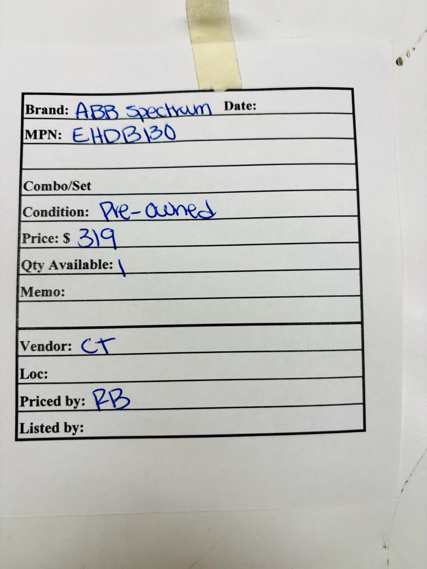 ABB Spectrum EHDB130 Distribution Block