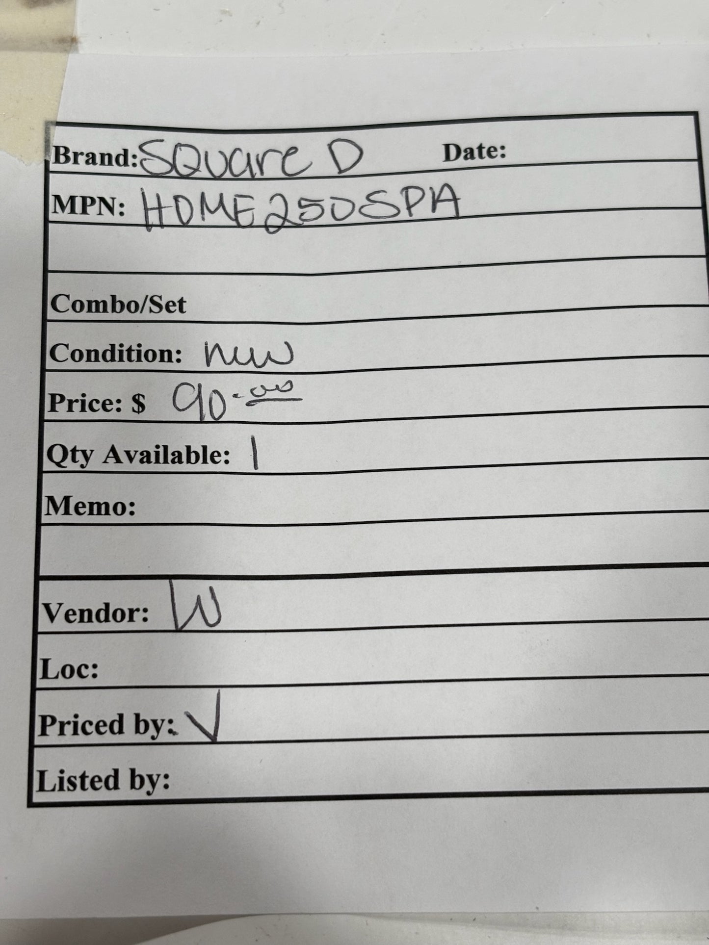 Square D HOME250SPA 50A Outdoor Spa Panel with GFCI Breaker