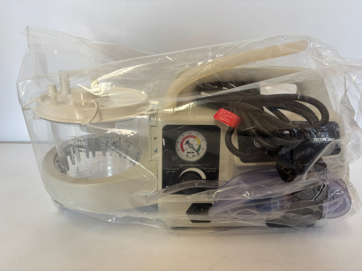 New S-Scort 2314 Duet Suction Portable, Dependable Hospital Aspirator