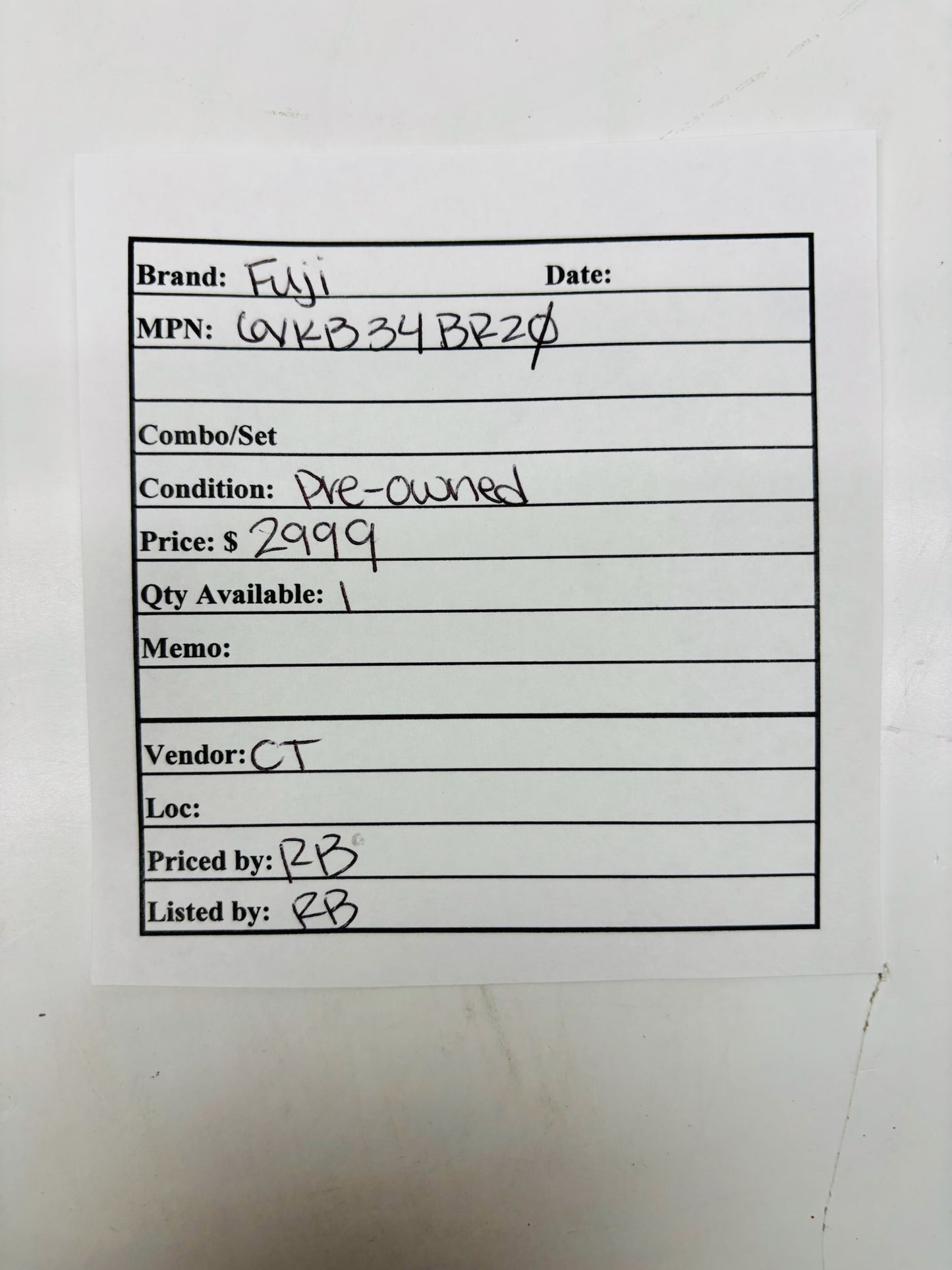 Fuji 6VKB34BR20 Three-Phase Circuit Breaker