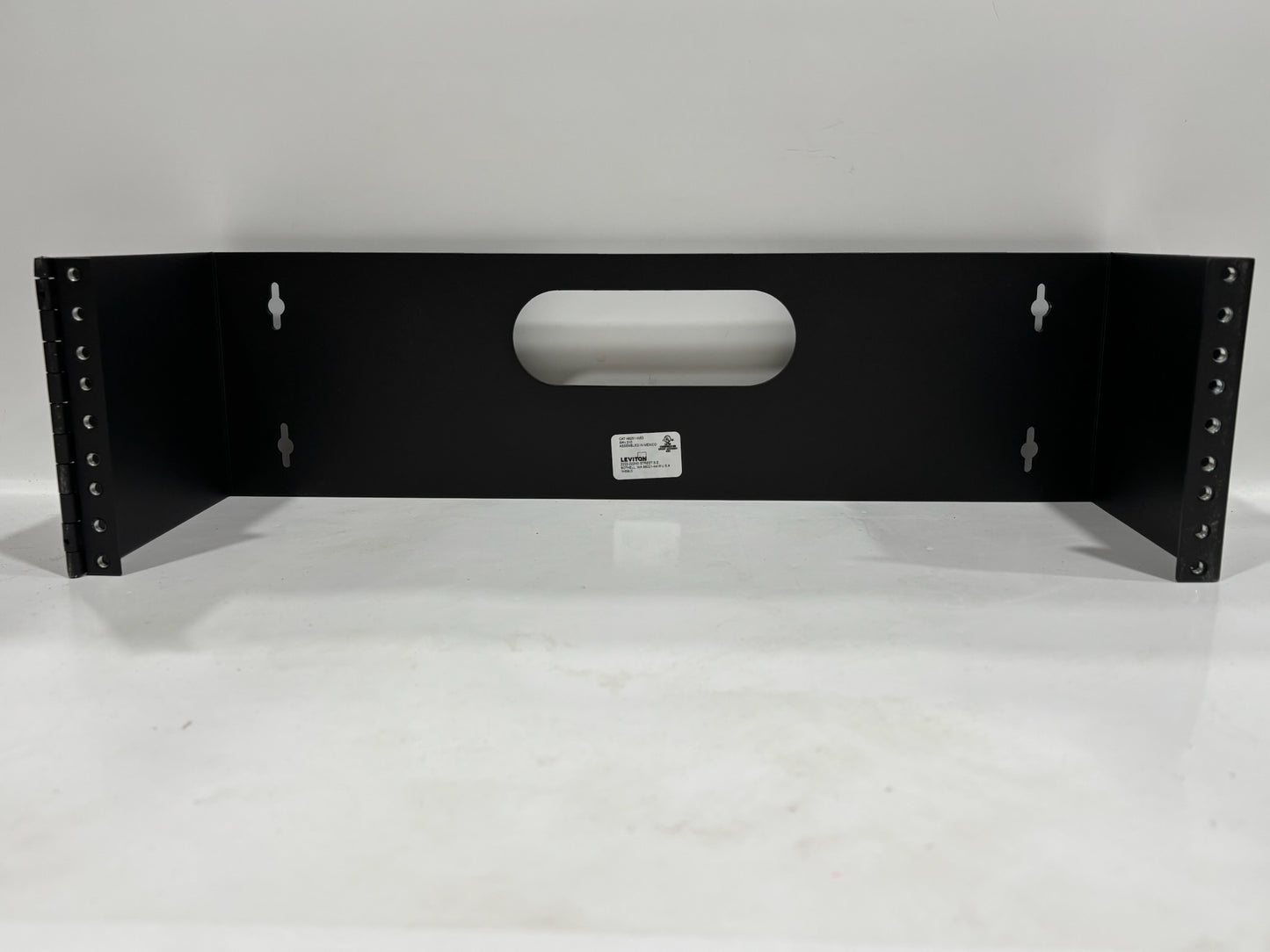 Leviton 49251-W63 3-Position Hinged Wall-Mount Bracket for 3RU Panels