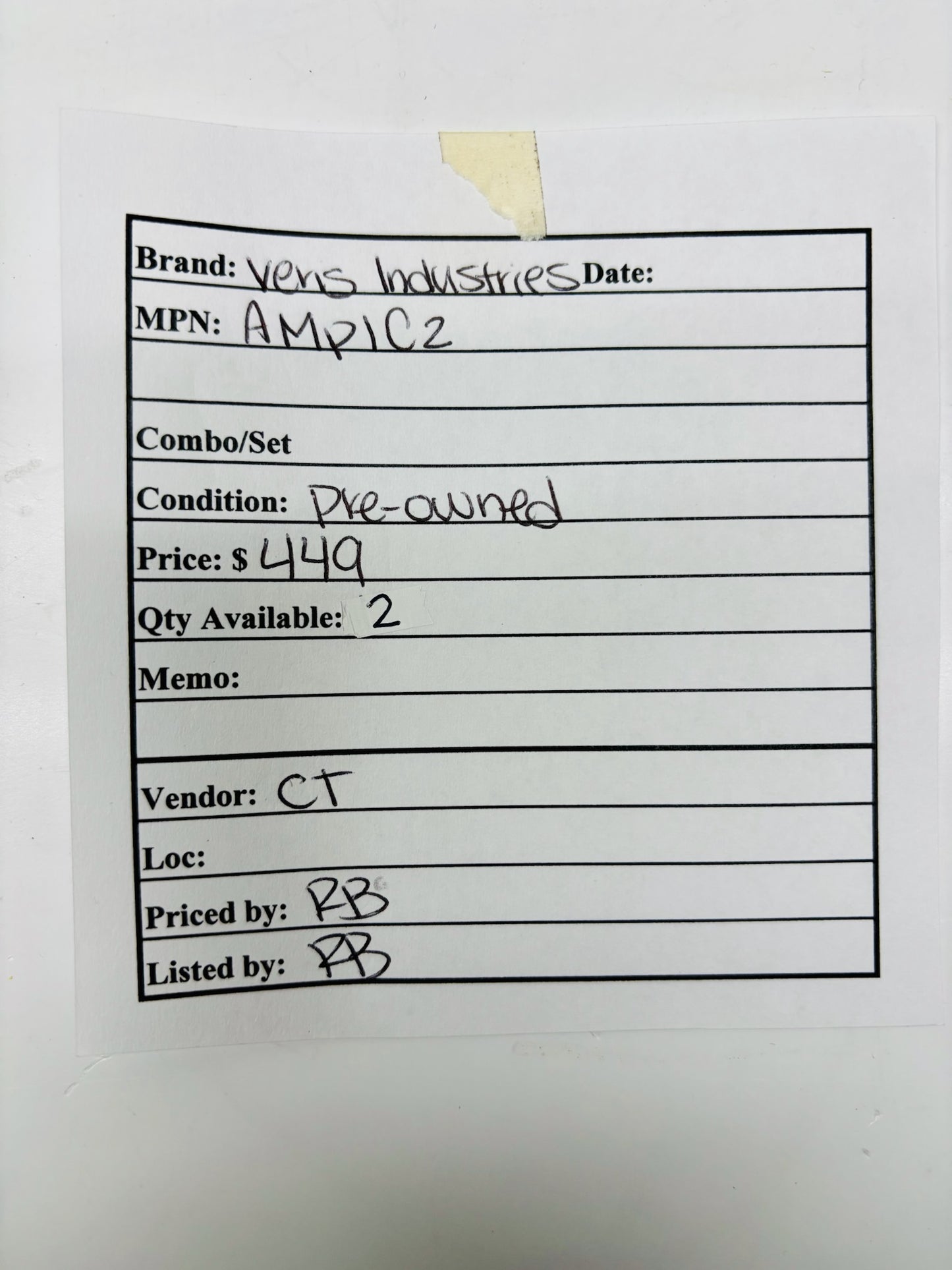 Veris Industries AMP1C2 AC Current Transducer