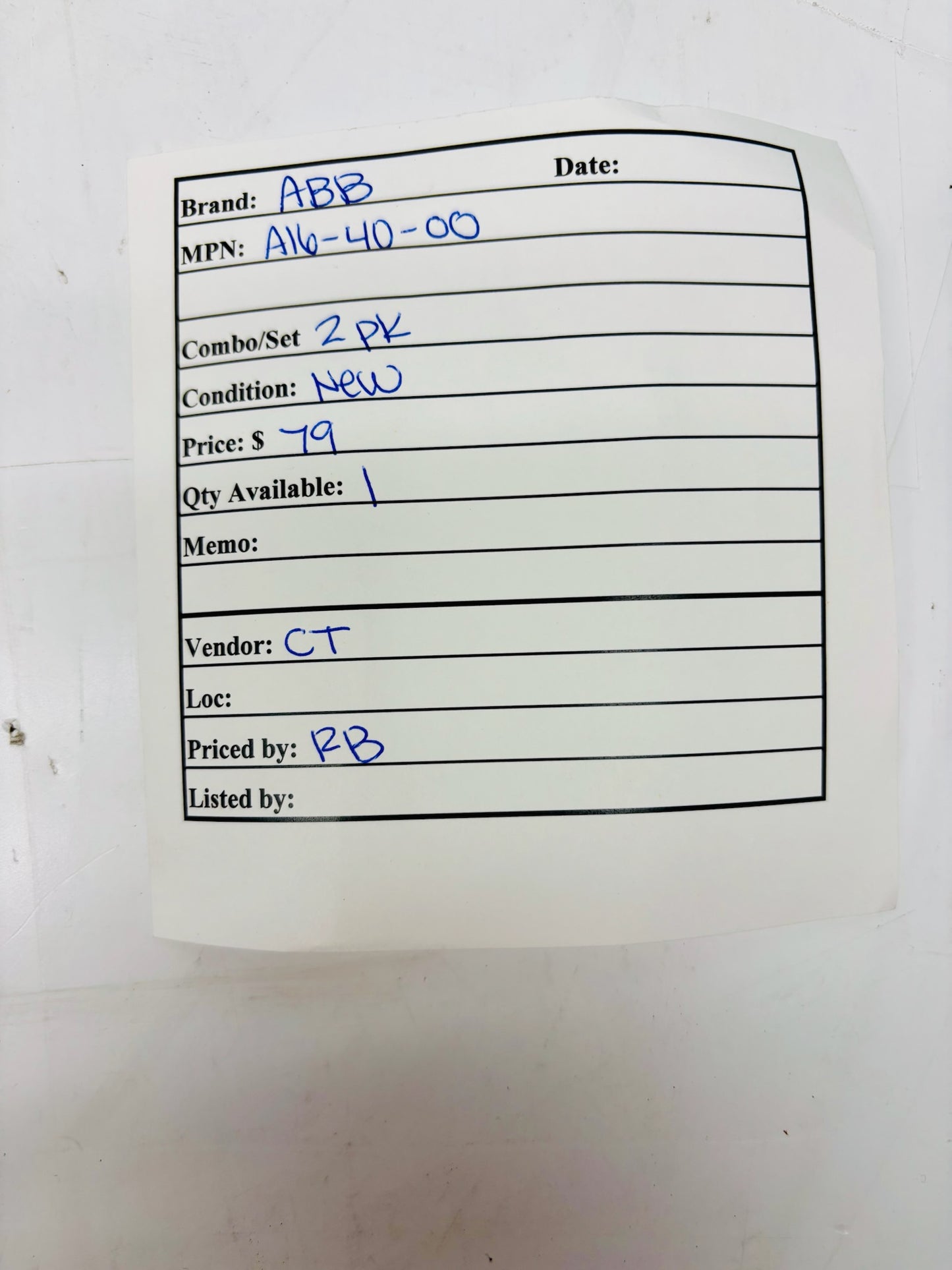 2 Pk ABB A16-40-00 Thermal Overload Relay