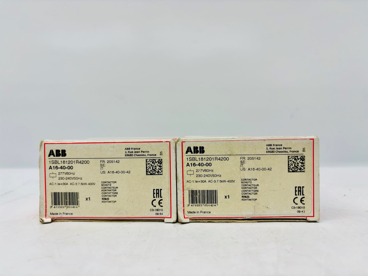 2 Pk ABB A16-40-00 Thermal Overload Relay