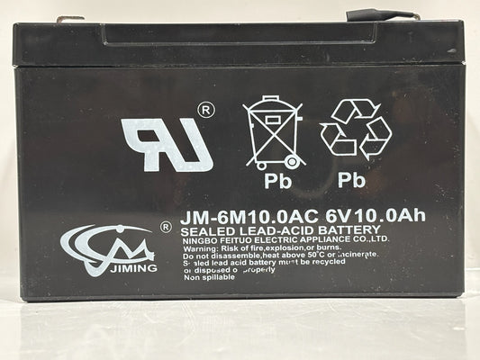 4 PK Jiming JM-6M10AC 6V 10Ah Sealed Lead-Acid Battery Replacement