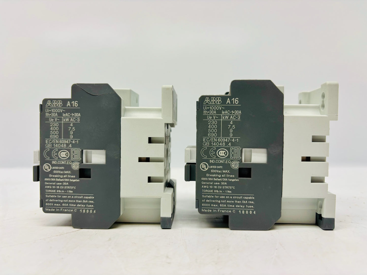2 Pk ABB A16-40-00 Thermal Overload Relay