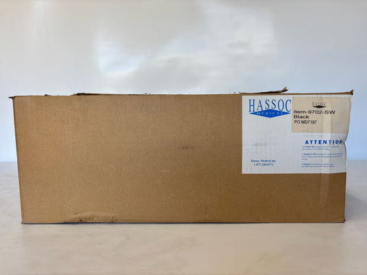 New Hassoc 9702 Medical Stool Exam Pneumatic 5-Leg Casters, Black