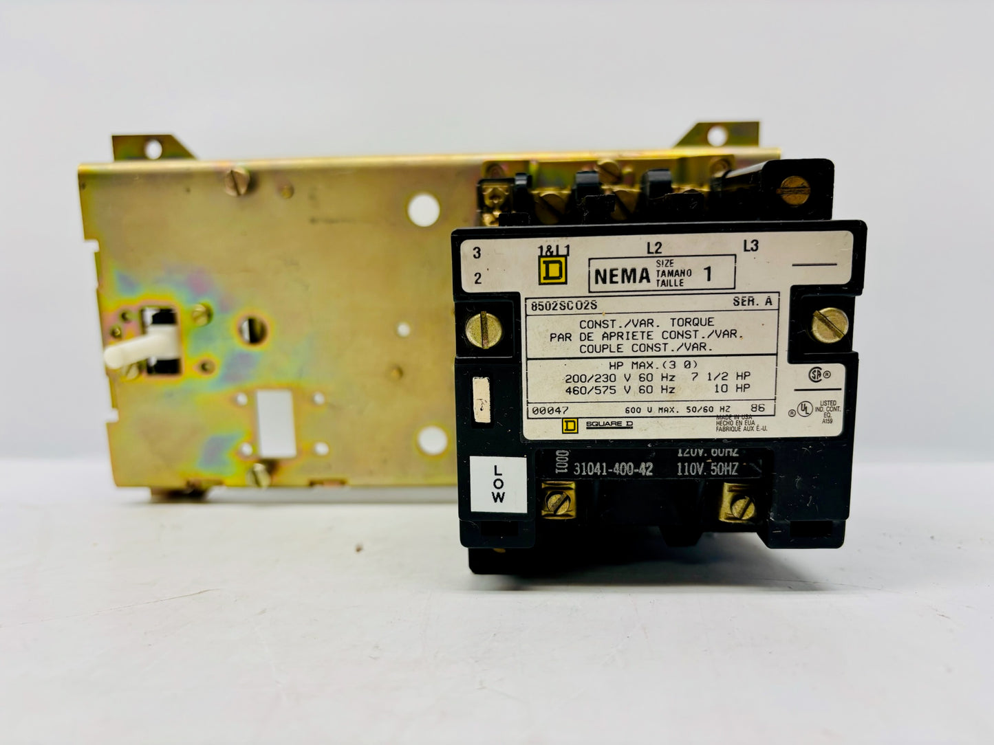 Square D 8502SCO2S Reversing Magnetic Motor Starter