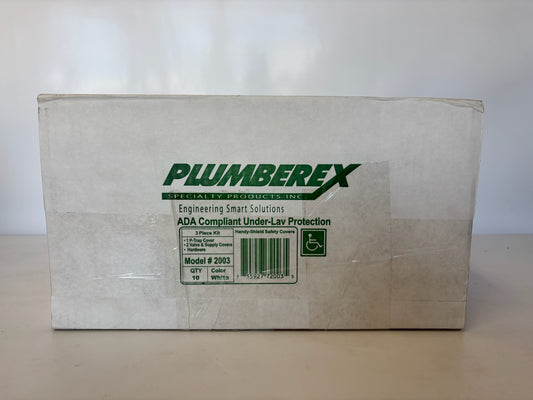 New 10PK PlumberEx 2003 ADA Compliant Under-Lav Protection