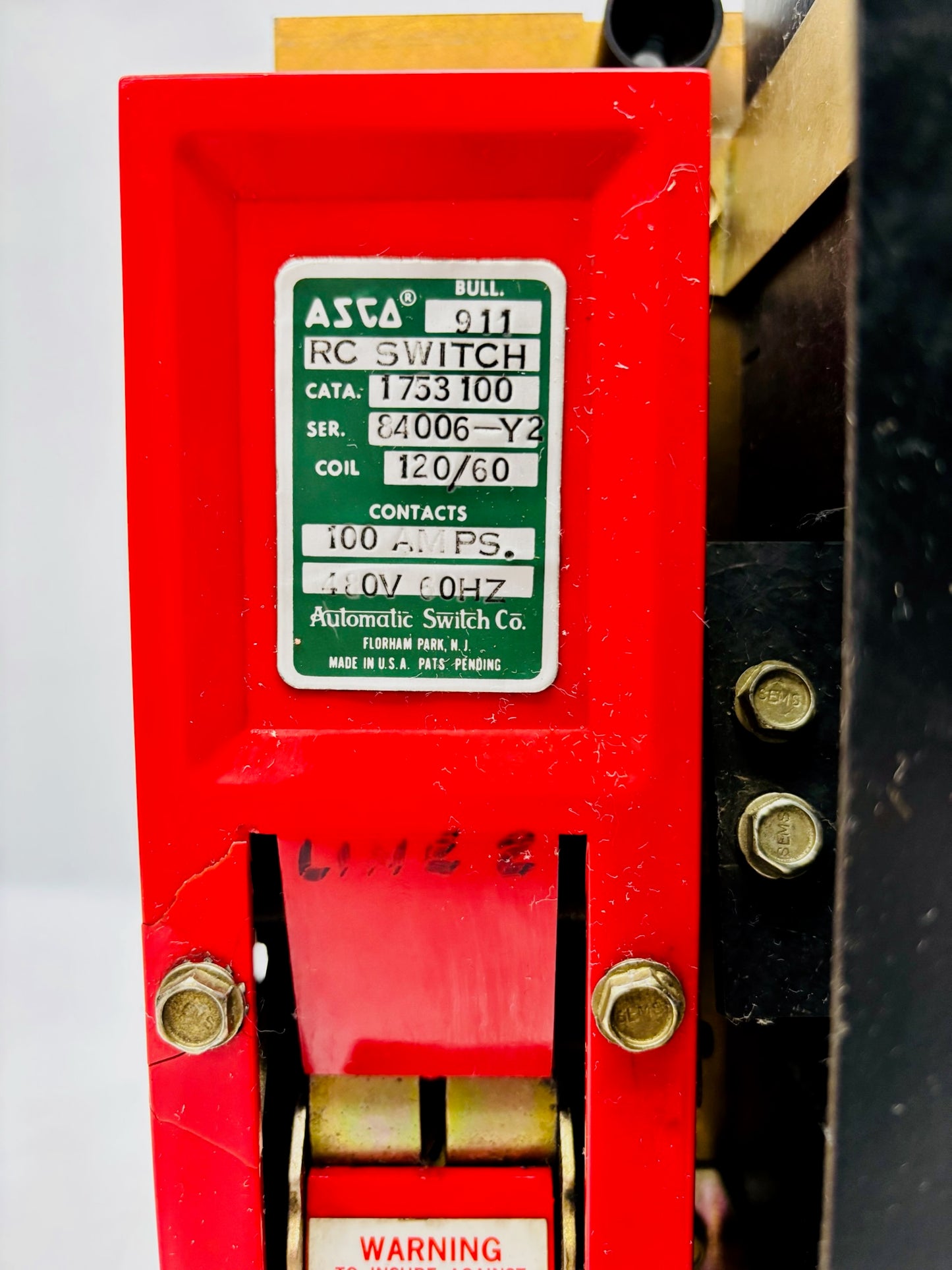 ASCO 911 Remote Control Switch
