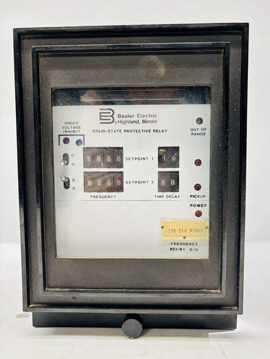 Basler Electric T3E E1K N7N1F Protection Relay