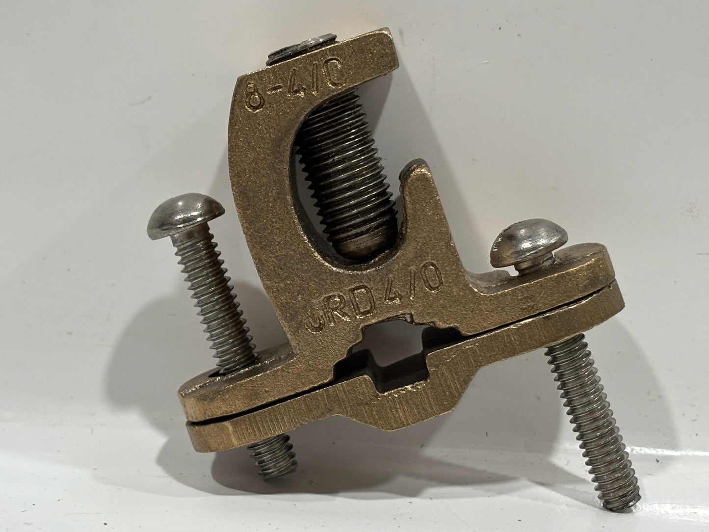 4 PK Galvan JRD-4/0 Direct Burial Ground Clamp for Rebar, Pipe, or Rod
