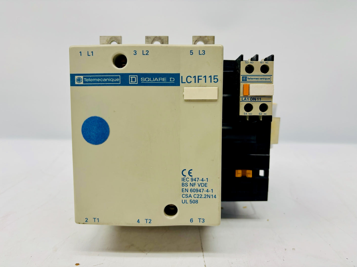 Square D LC1F115 115A 3-Pole Industrial Contactor