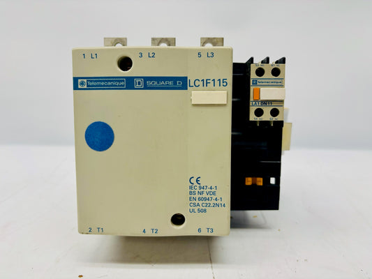Square D LC1F115 115A 3-Pole Industrial Contactor