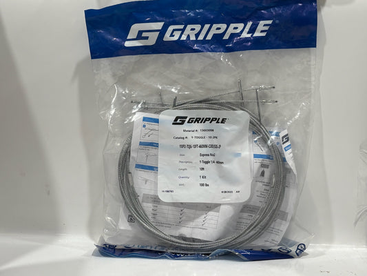 10 PK Gripple YXP2‑TQG (No. 2) Express Toggle Hanger – 100 lb Load, Keyless Adjustment
