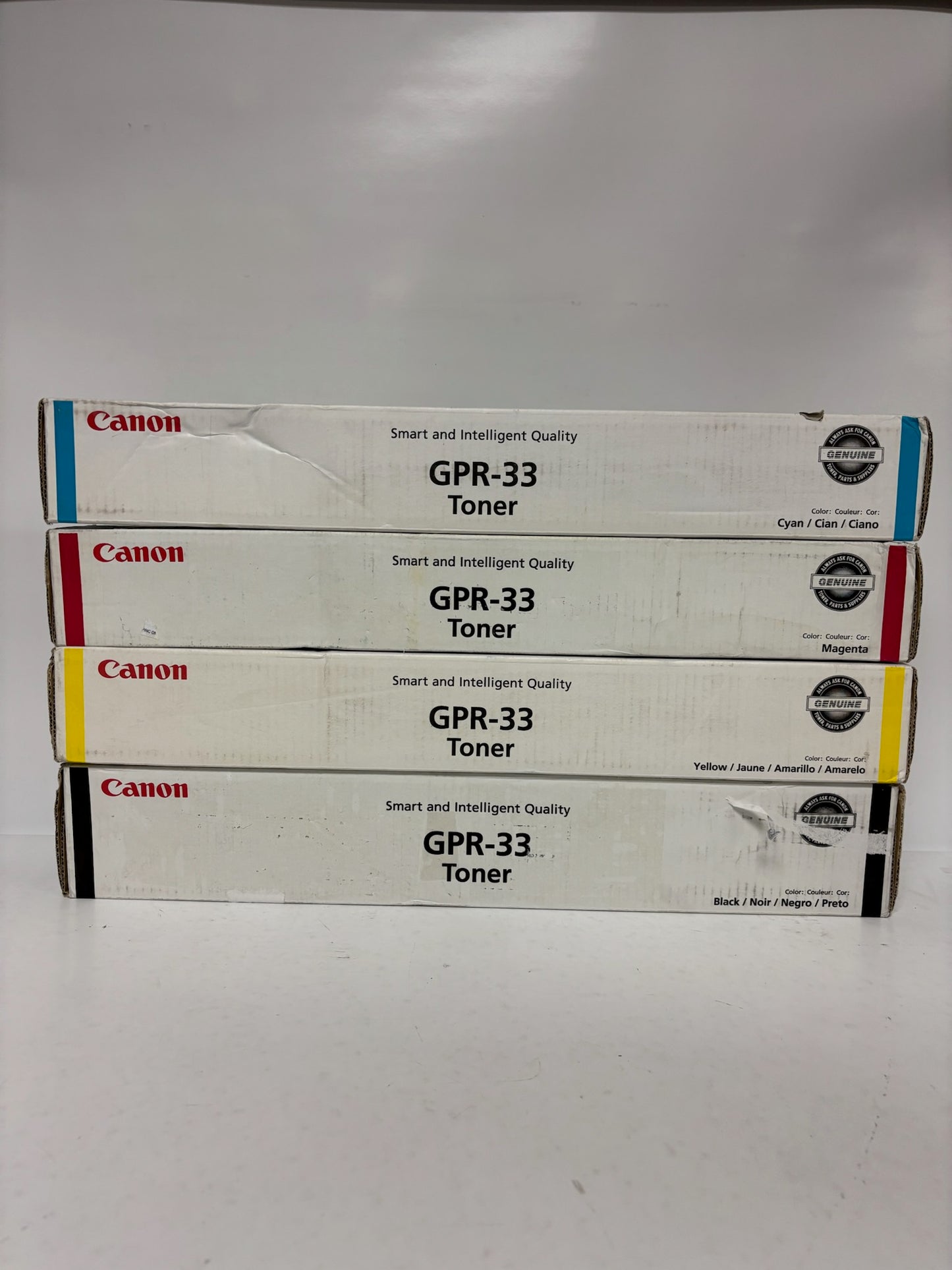 4 New OEM Canon C7055, C7065, C7260, C7270 GPR-33 CMYK Toners