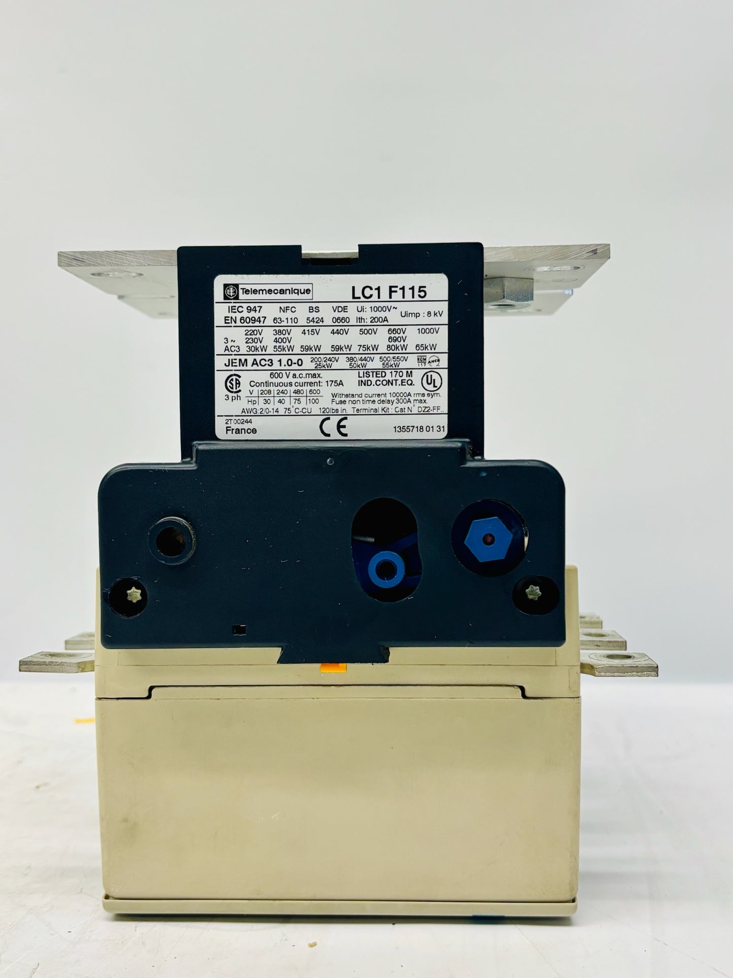 Square D LC1F115 115A 3-Pole Industrial Contactor