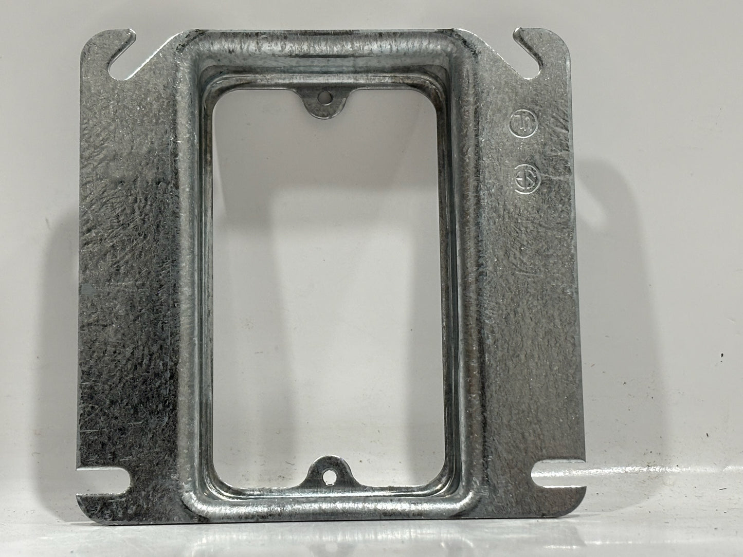 45 PK RACO 773 – 4″ Square, 1‑Device Raised Steel Mud Ring Cover (3/4″ Rise)