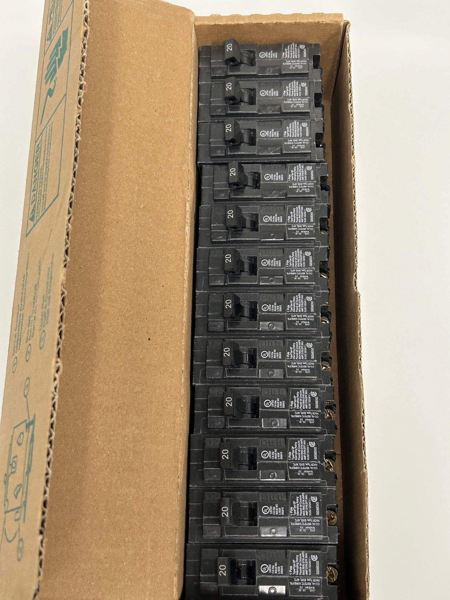 SIEMENS Q120 Circuit Breaker 20Amp 120/240V 60Hz Type QP (12 Pack)